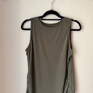 Pact Organic Cotton Maternity Olive Green Sleeveless Tank Top